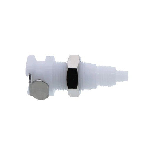 PMCD1204 Valved Panel Mount PTF Coupling Body - 1/4" PTF(bag of 25 units)